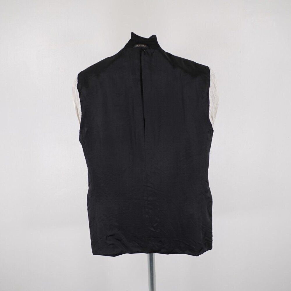 Baroni Comero Super 120s Wool Black 3 Gold / Black Button Blazer 42R Italy Made - Picture 12 of 12